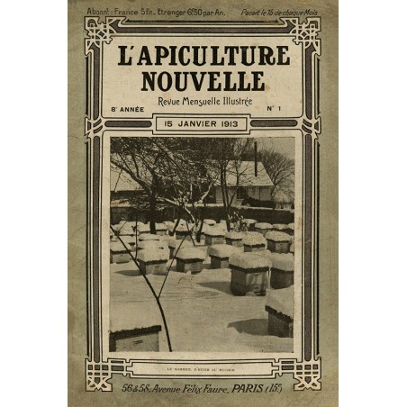 L'Apiculture Nouvelle Janvier 1913